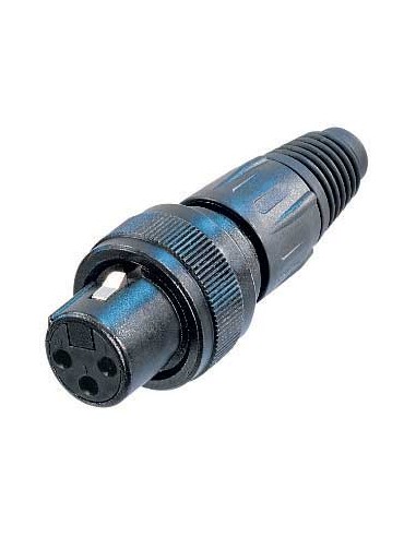 CONECTOR XLR 3 POLOS HEMBRA NC