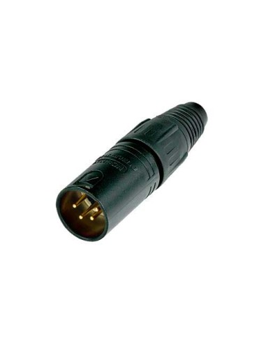CONECTOR XLR MACHO 4 POLOS B N