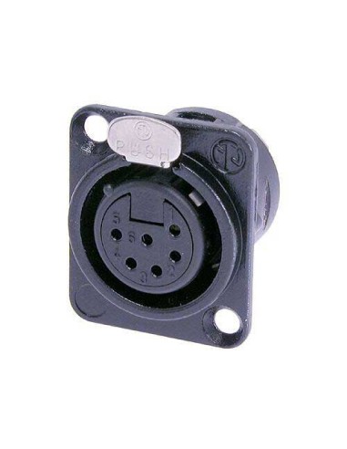 CONECTOR XLR CHASIS HEMBRA 6 P