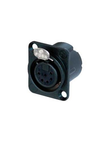 CONECTOR XLR CHASIS HEMBRA 6 P