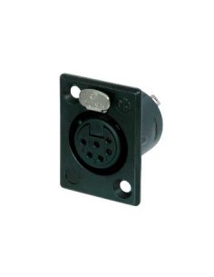 CONECTOR XLR CHASIS HEMBRA 6 P