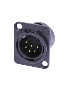 CONECTOR XLR CHASIS MACHO 6 PO