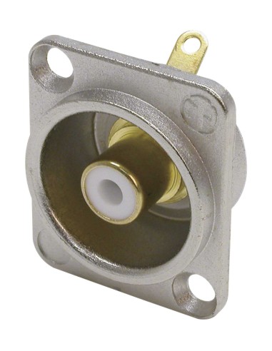 CONECTOR RCA CHASIS BLANCO NF2