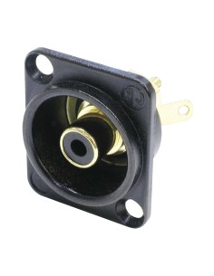 CONECTOR RCA CHASIS NEGRO B NF