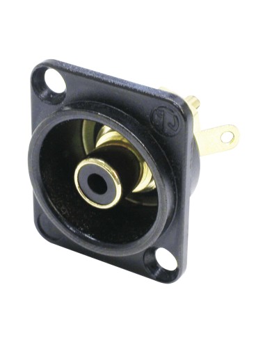 CONECTOR RCA CHASIS NEGRO B NF