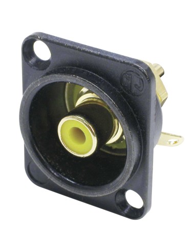 CONECTOR RCA CHASIS AMARILLO B