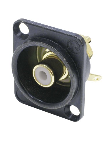 CONECTOR RCA CHASIS BLANCO B N