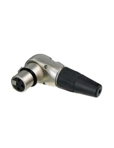 CONECTOR XLR 3P HEMBRA ACODADO