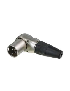 CONECTOR XLR 3P MACHO ACODADO