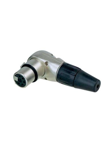 CONECTOR XLR 5P HEMBRA ACODADO
