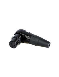 CONECTOR XLR 5P HEMBRA ACODADO