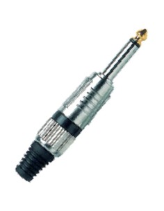 CONECTOR JACK MACHO ANILLO NEG