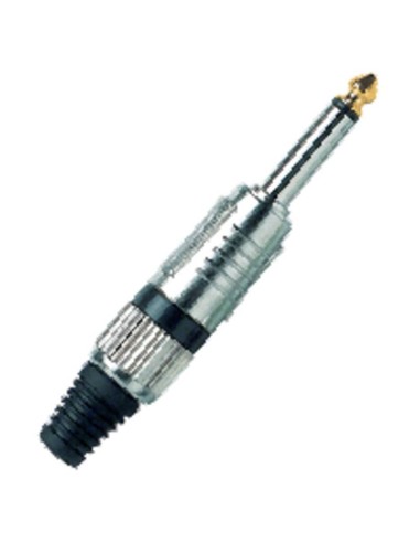 CONECTOR JACK MACHO ANILLO NEG
