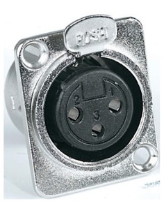 CONECTOR XLR H PANEL NICKEL XL