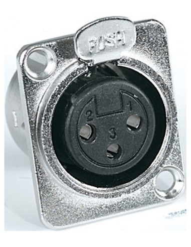 CONECTOR XLR H PANEL NICKEL XL