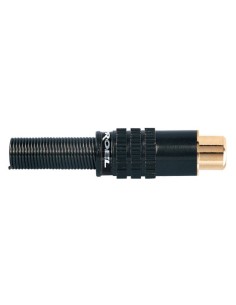 CONECTOR RCA H.NQ P.B.GOLD NEG