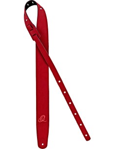 OSVG-RD RED VEGAN GUITAR STRAP