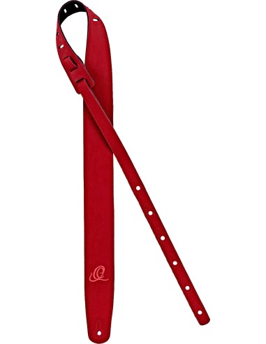 OSVG-RD RED VEGAN GUITAR STRAP