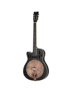 RESONATOR GUITAR,SAT BLACK,LEF