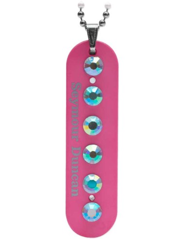 NECKLACE BOBBIN METAL RED