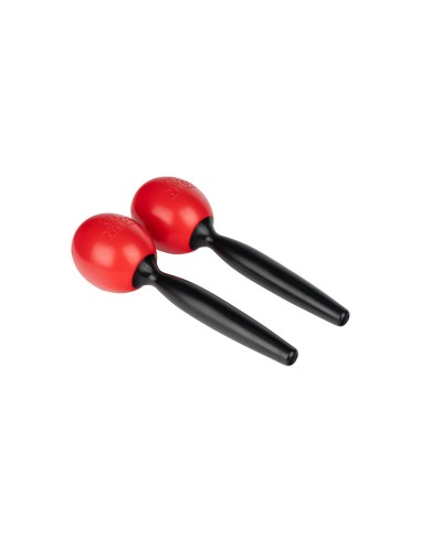 MOLDED ABS MARACAS, PAIR, RED