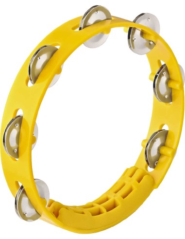 PANDERETA PLASTICO 8' AMARILLA