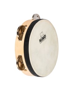 PANDERETA MADERA CON PARCHE 6'