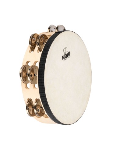 PANDERETA MADERA CON PARCHE 8'