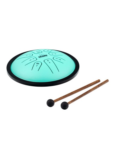 STEEL TONGUE DRUM,SMALL,GREEN,