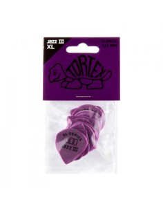 Bolsa 12 Púas Dunlop 498P-114 Tortex Jazz III Xl 1.14mm
