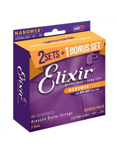 Pack Elixir 2+1 Juegos Acústica 16538 Bronze 011052