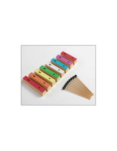 Metalofon Honsuy 8 Barras Individuales Colores 49870