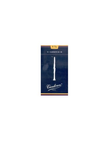 Caja 10 Cañas Clarinete Vandoren Tradicional 2 caja azul