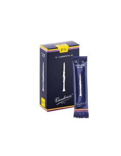 Caja 10 Cañas Clarinete Vandoren Tradicional 2½ caja azul