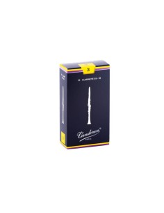 Caja 10 Cañas Clarinete Vandoren Tradicional 3 caja azul