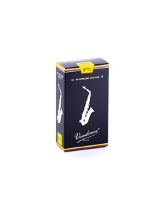 Caja 10 Cañas Saxo Alto Vandoren Tradicional 2½ caja azul