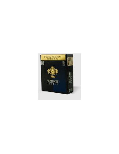 Caja 10 Cañas Clarinete Rico Gran Concert Select Traditional 2½