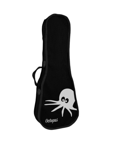 Funda Octopus Ukelele Soprano Negra