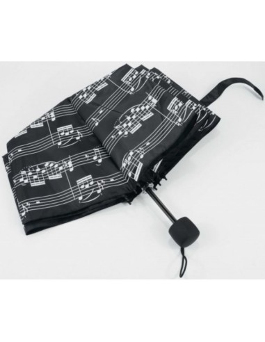 Mini paraguas negro notas A-Gift-Republic U-2000