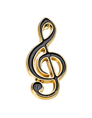 Pin Clave de Sol Esmalte Negro 350153