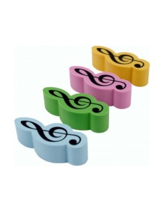 Caja 4 gomas borrar colores clave de sol  A-Gift-Republic E-1028