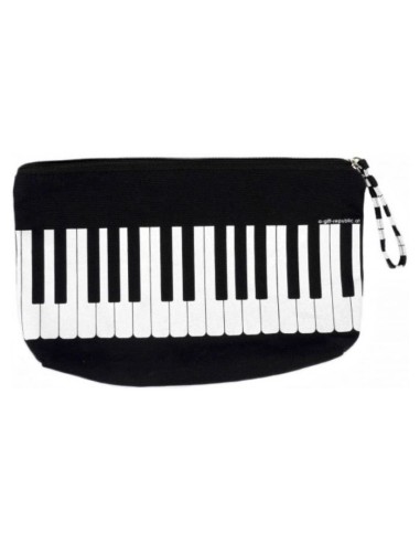 Estuche multiusos negro teclas piano A-Gift-Republic B-3018