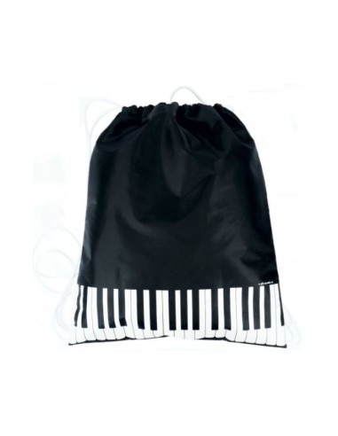 Bolsa tipo saco negra teclas piano A-Gift-Republic B-3025