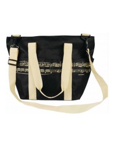 Bolsa asa al hombro negra partitura A-Gift-Republic B-3034