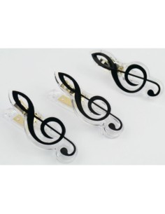 Clip clave de sol negra 7 cms A-Gift-Republic C-1064