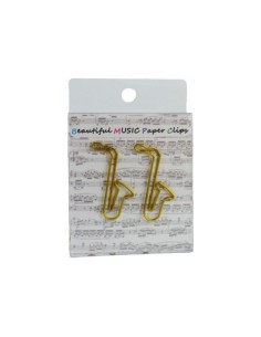 Pack 15 clips saxo dorado 3,7 cm A-Gift-Republic C-1049