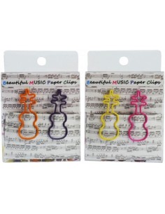 Pack 12 clips violín colores 4 cm A-Gift-Republic C-1027