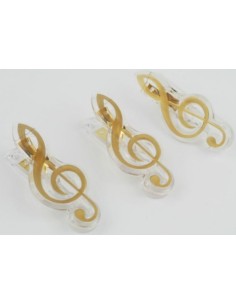 Clip clave de sol dorada 7 cms A-Gift-Republic C-1065