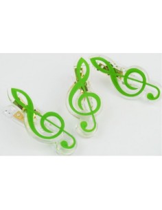 Clip clave de sol verde 7 cms A-Gift-Republic C-1066