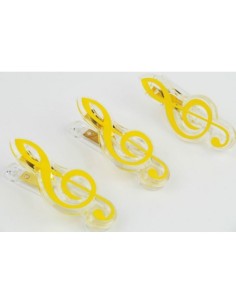 Clip clave de sol amarillo 7 cm A-Gift-Republic C-1069